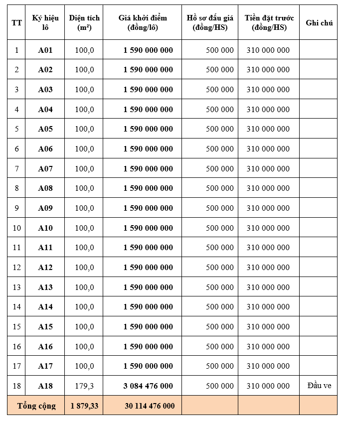 Thanh Hóa đấu giá 18 lô đất tại Triệu Sơn, khởi điểm từ 1,59 tỷ đồng/lô - Ảnh 1. Thanh Hóa đấu giá 18 lô đất tại Triệu Sơn, khởi điểm từ 1,59 tỷ đồng/lô - Ảnh 1.