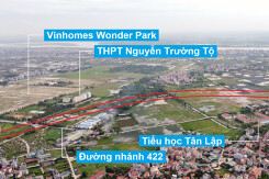 Đường sẽ mở theo quy hoạch xung quanh khu đô thị Vinhomes Wonder Park (phần 1)