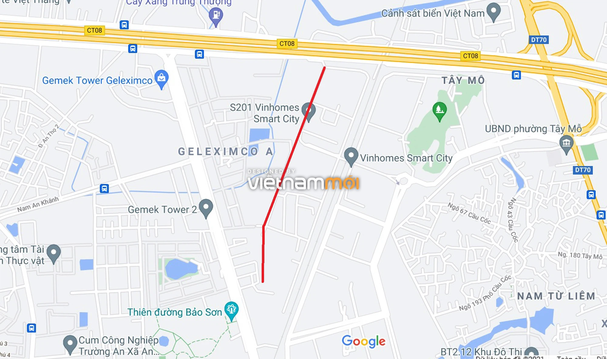 Đường sẽ mở theo quy hoạch xung quanh khu đô thị Vinhomes Smart City (phần 1) - Ảnh 6. Đường sẽ mở theo quy hoạch xung quanh khu đô thị Vinhomes Smart City (phần 1) - Ảnh 6.