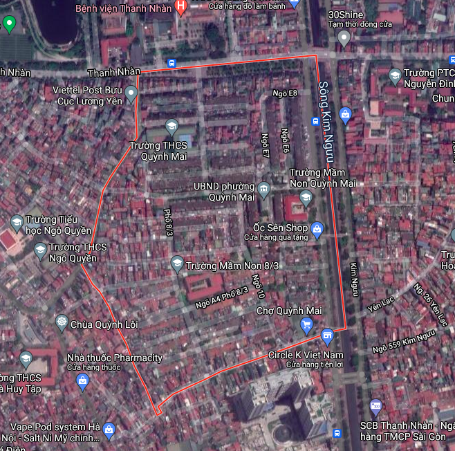 Bản đồ quy hoạch sử dụng đất phường Quỳnh Mai, Hai Bà Trưng, Hà Nội - Ảnh 1.