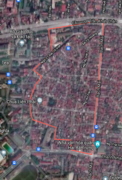 Bản đồ quy hoạch sử dụng đất phường Cầu Dền, Hai Bà Trưng, Hà Nội - Ảnh 1.