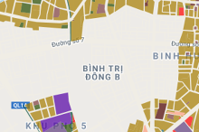 Bản đồ quy hoạch sử dụng đất phường Bình Trị Đông B, quận Bình Tân, TP HCM