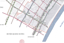 Bản đồ quy hoạch giao thông xã Quảng Đại, TP Sầm Sơn, Thanh Hóa