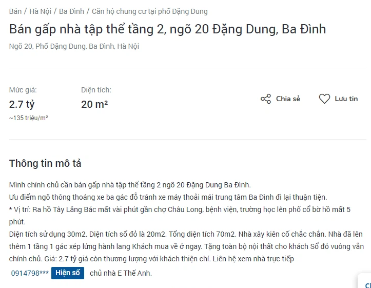 Thị trường căn hộ tập thể cũ sôi động, giá cao bất ngờ - Ảnh 3. Thị trường căn hộ tập thể cũ sôi động, giá cao bất ngờ - Ảnh 3.