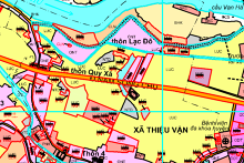 Bản đồ quy hoạch sử dụng đất xã Thiệu Vận, Thiệu Hoá, Thanh Hoá
