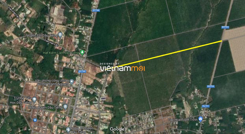 Đường sẽ mở ở thị trấn Dầu Tiếng, huyện Dầu Tiếng, Bình Dương - Ảnh 3.