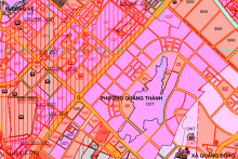 Bản đồ quy hoạch sử dụng đất phường Quảng Thành, TP Thanh Hóa, Thanh Hóa