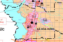Bản đồ quy hoạch giao thông xã Hòa Hưng, huyện Xuyên Mộc, Bà Rịa - Vũng Tàu