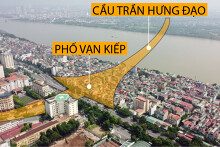 Những khu nhà có khả năng giải tỏa khi làm cầu Trần Hưng Đạo