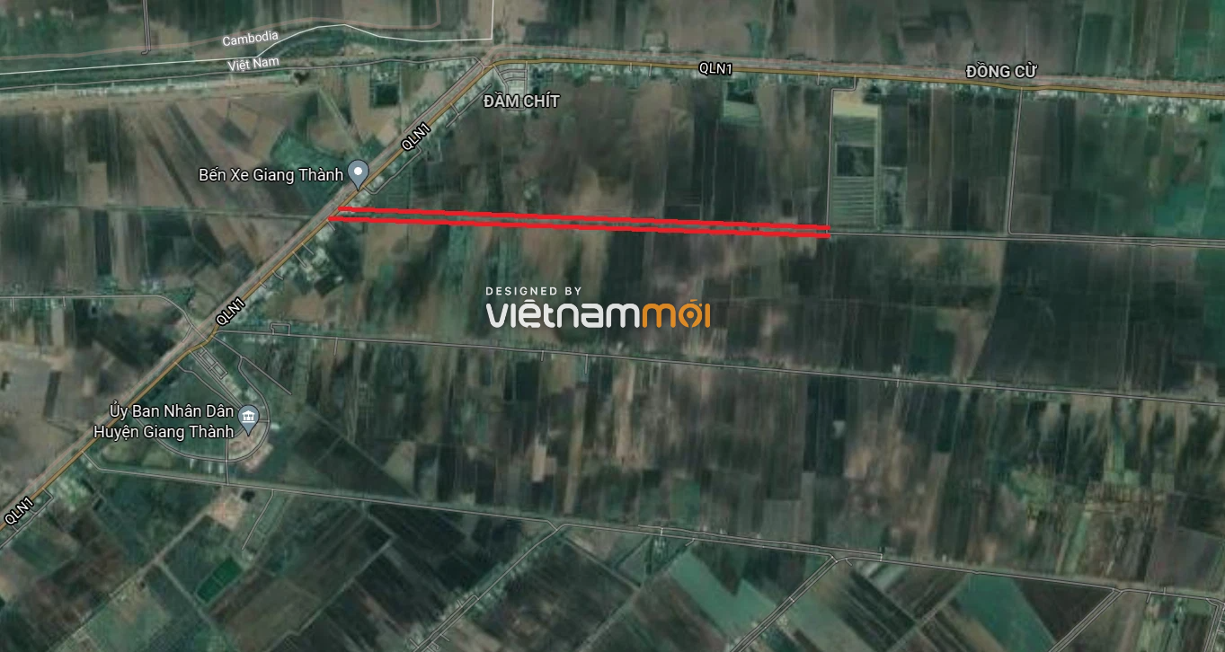 Đường sẽ mở ở huyện Giang Thành, tỉnh Kiên Giang - Ảnh 3.
