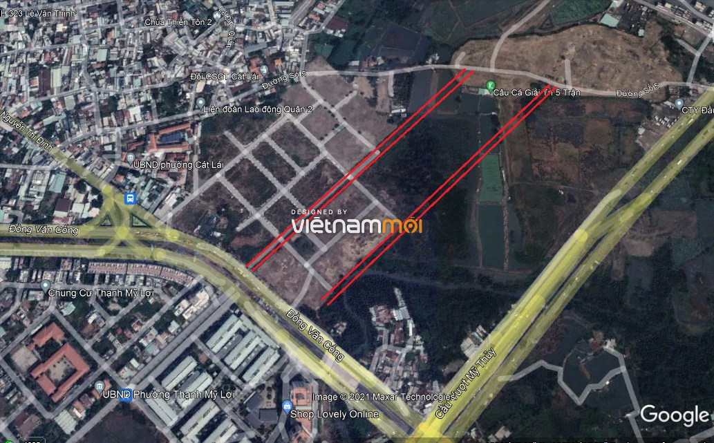 Đường sẽ mở theo quy hoạch ở phường Cát Lái, quận 2, Thủ Đức, TP HCM  - Ảnh 3.