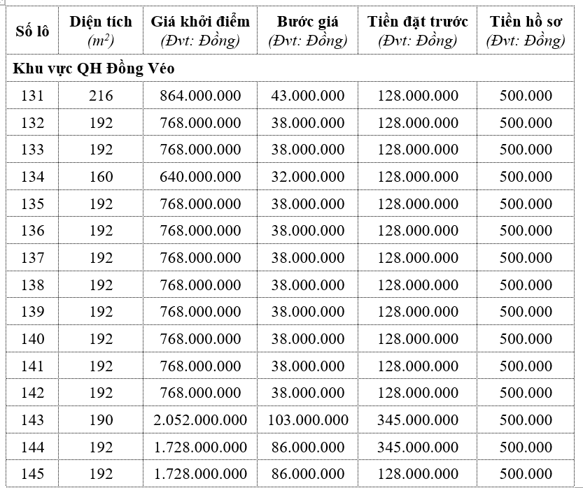Đức Thọ, Hà Tĩnh sắp đấu giá 15 lô đất, khởi điểm từ 640 triệu đồng/lô - Ảnh 1.