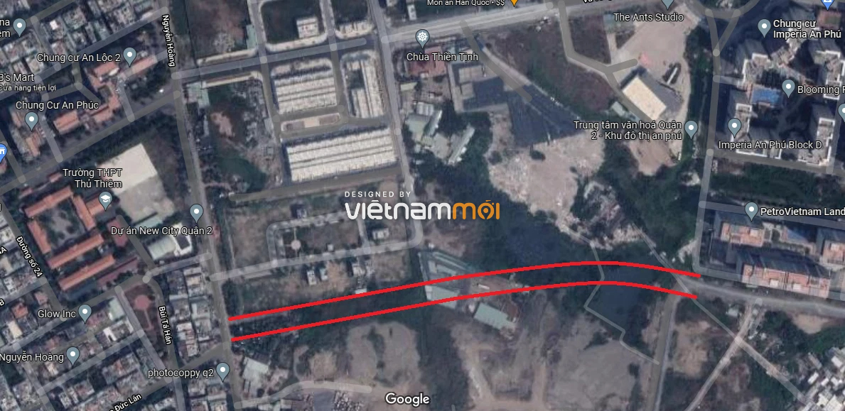 Đường sẽ mở theo quy hoạch ở phường An Phú, quận 2, Thủ Đức, TP HCM (phần 6) - Ảnh 3. Đường sẽ mở theo quy hoạch ở phường An Phú, quận 2, Thủ Đức, TP HCM (phần 6) - Ảnh 3.