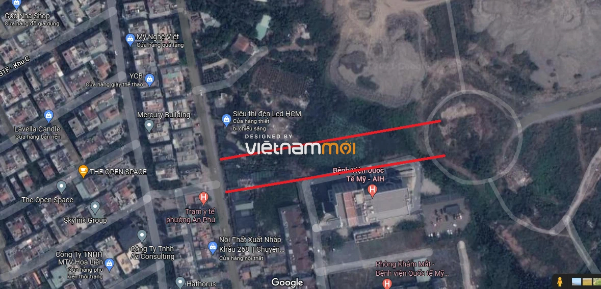 Đường sẽ mở theo quy hoạch ở phường An Phú, quận 2, Thủ Đức, TP HCM (phần 6) - Ảnh 5. Đường sẽ mở theo quy hoạch ở phường An Phú, quận 2, Thủ Đức, TP HCM (phần 6) - Ảnh 5.