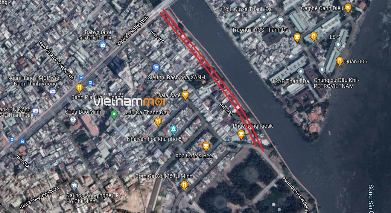 Đường sẽ mở theo quy hoạch ở phường 25, quận Bình Thạnh, TP HCM (phần 2) - Ảnh 3. Đường sẽ mở theo quy hoạch ở phường 25, quận Bình Thạnh, TP HCM (phần 2) - Ảnh 3.