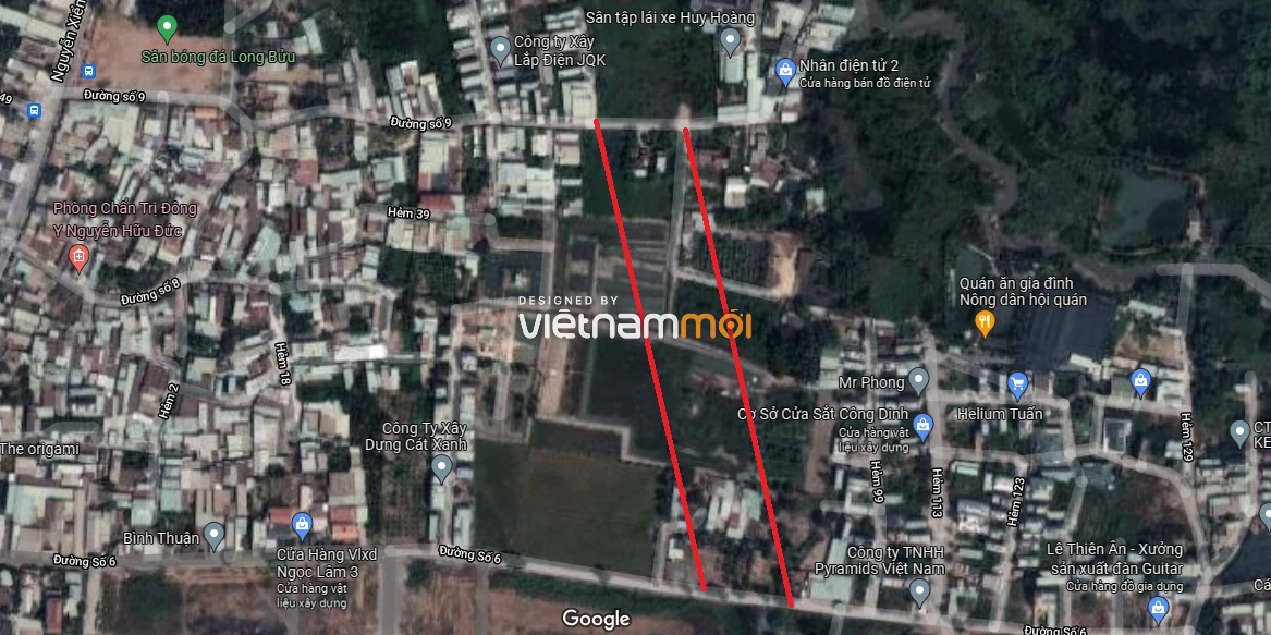 Đường sẽ mở theo quy hoạch ở phường Long Bình, quận 9, Thủ Đức, TP HCM (phần 5) - Ảnh 7. Đường sẽ mở theo quy hoạch ở phường Long Bình, quận 9, Thủ Đức, TP HCM (phần 5) - Ảnh 7.