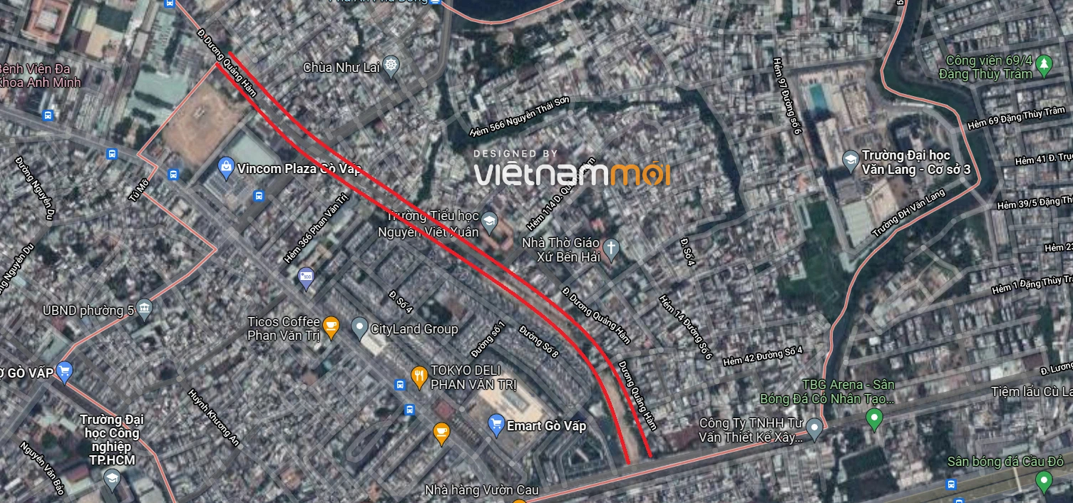 Đường sẽ mở theo quy hoạch ở phường 5, quận Gò Vấp, TP HCM (phần 1) - Ảnh 3. Đường sẽ mở theo quy hoạch ở phường 5, quận Gò Vấp, TP HCM (phần 1) - Ảnh 3.