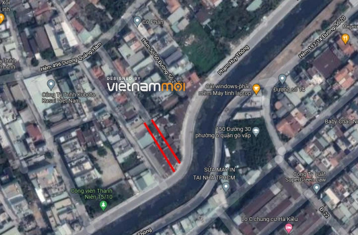 Đường sẽ mở theo quy hoạch ở phường 6, quận Gò Vấp, TP HCM (phần 1) - Ảnh 5. Đường sẽ mở theo quy hoạch ở phường 6, quận Gò Vấp, TP HCM (phần 1) - Ảnh 5.