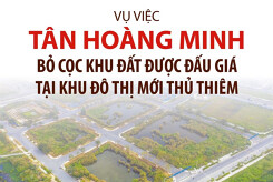 [Infographic] Toàn cảnh vụ Tân Hoàng Minh bỏ cọc tại Thủ Thiêm