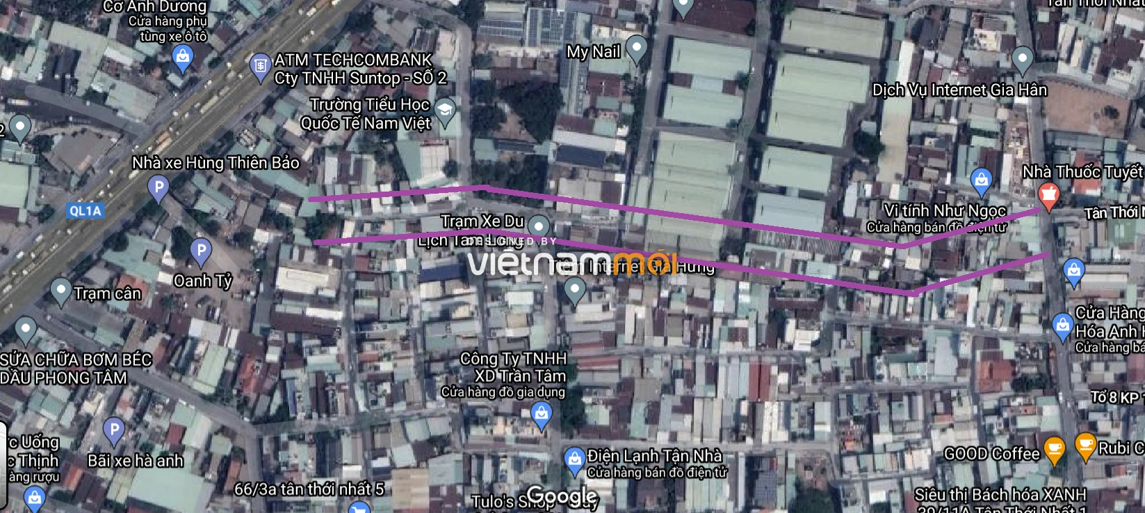 Đường sẽ mở theo quy hoạch ở phường Tân Thới Nhất, quận 12, TP HCM (phần 1) - Ảnh 7. Đường sẽ mở theo quy hoạch ở phường Tân Thới Nhất, quận 12, TP HCM (phần 1) - Ảnh 7.