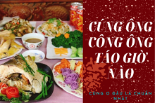 Nên cúng ông Công ông Táo giờ nào là tốt? Cúng ở đâu là chuẩn nhất trong nhà?