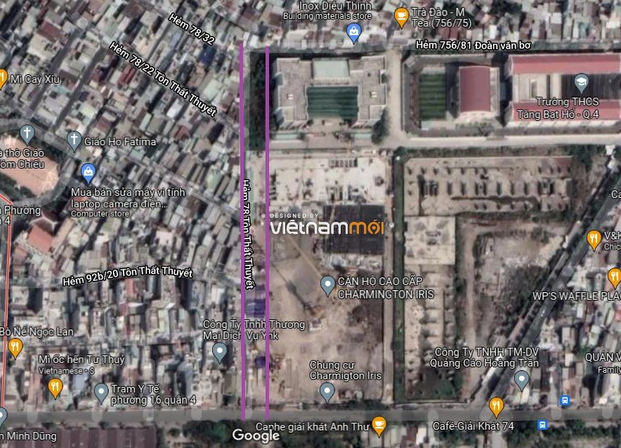 Đường sẽ mở theo quy hoạch ở phường 16, quận 4, TP HCM (Phần 1) - Ảnh 4. Đường sẽ mở theo quy hoạch ở phường 16, quận 4, TP HCM (Phần 1) - Ảnh 4.
