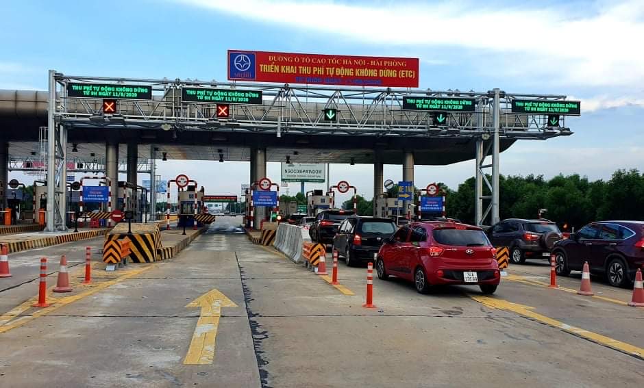 Từ ngày 5/5, cao tốc Hà Nội - Hải Phòng từ chối phục vụ xe chưa dán thẻ thu phí tự động - Ảnh 1. Từ ngày 5/5, cao tốc Hà Nội - Hải Phòng từ chối phục vụ xe chưa dán thẻ thu phí tự động - Ảnh 1.