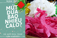 Mứt dừa bao nhiêu calo? Ăn mứt dừa có tăng cân không?