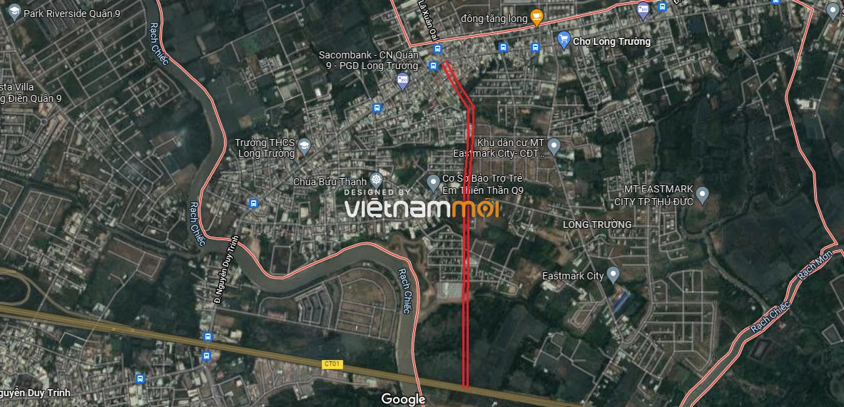 Đường sẽ mở theo quy hoạch ở phường Long Trường, quận 9, Thủ Đức, TP HCM (phần 4) - Ảnh 3. Đường sẽ mở theo quy hoạch ở phường Long Trường, quận 9, Thủ Đức, TP HCM (phần 4) - Ảnh 3.