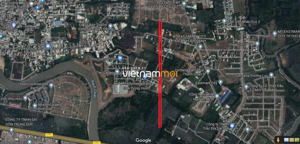 Đường sẽ mở theo quy hoạch ở phường Long Trường, quận 9, Thủ Đức, TP HCM (phần 5) - Ảnh 3. Đường sẽ mở theo quy hoạch ở phường Long Trường, quận 9, Thủ Đức, TP HCM (phần 5) - Ảnh 3.