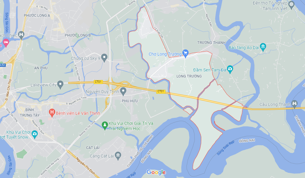 Đường sẽ mở theo quy hoạch ở phường Long Trường, quận 9, Thủ Đức, TP HCM (phần 1) - Ảnh 1. Đường sẽ mở theo quy hoạch ở phường Long Trường, quận 9, Thủ Đức, TP HCM (phần 1) - Ảnh 1.