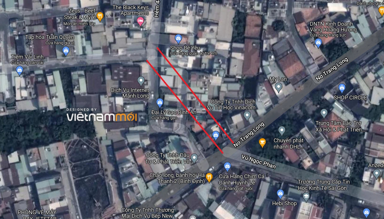 Đường sẽ mở theo quy hoạch ở phường 13, quận Bình Thạnh, TP HCM (phần 2) - Ảnh 5. Đường sẽ mở theo quy hoạch ở phường 13, quận Bình Thạnh, TP HCM (phần 2) - Ảnh 5.