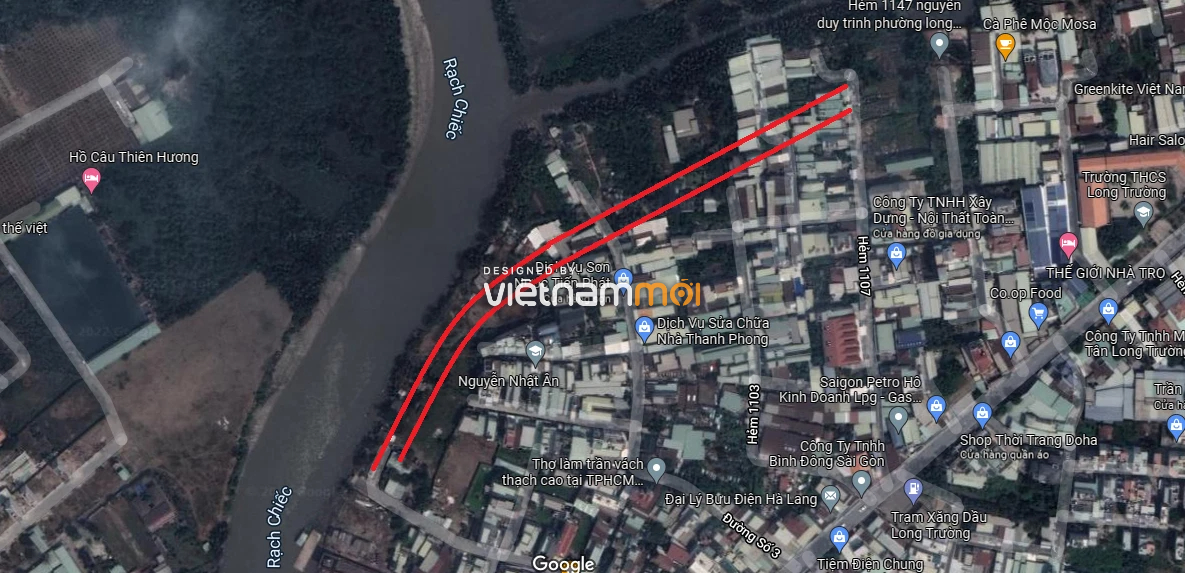 Đường sẽ mở theo quy hoạch ở phường Long Trường, quận 9, Thủ Đức, TP HCM (phần 10) - Ảnh 5. Đường sẽ mở theo quy hoạch ở phường Long Trường, quận 9, Thủ Đức, TP HCM (phần 10) - Ảnh 5.