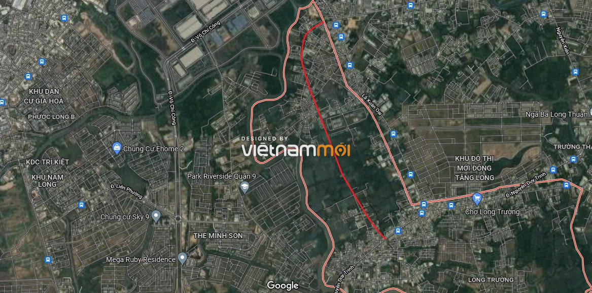 Đường sẽ mở theo quy hoạch ở phường Long Trường, quận 9, Thủ Đức, TP HCM (phần 12) - Ảnh 3.