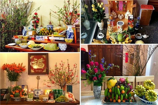 Top những các trang trí bàn thờ ngày Tết đẹp và trang nghiêm
