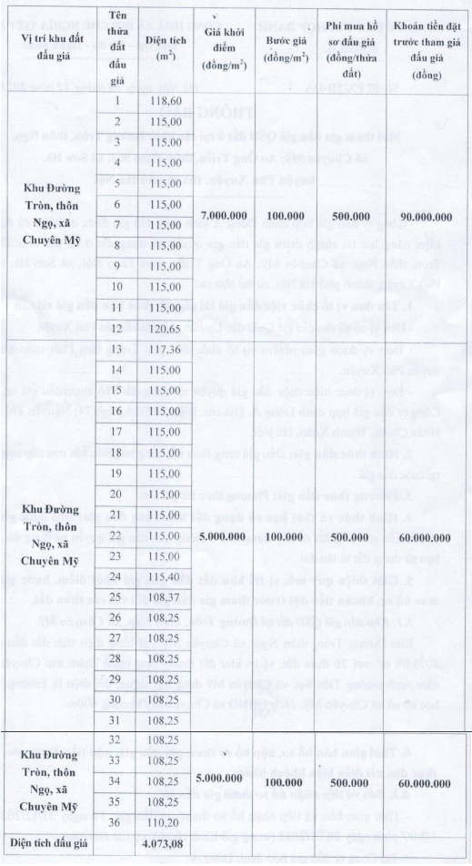 TP Hà Nội sắp đấu giá 52 thửa đất, khởi điểm cao nhất 13 triệu đồng/m2 - Ảnh 1.