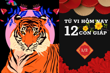 Tử vi hàng ngày hôm nay 1/2 của 12 con giáp: Thìn tài lộc rủng rỉnh, Hợi gia đình yên vui