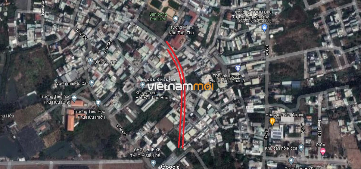 Đường sẽ mở theo quy hoạch ở phường Phú Hữu, quận 9, Thủ Đức, TP HCM (phần 17) - Ảnh 3. Đường sẽ mở theo quy hoạch ở phường Phú Hữu, quận 9, Thủ Đức, TP HCM (phần 17) - Ảnh 3.