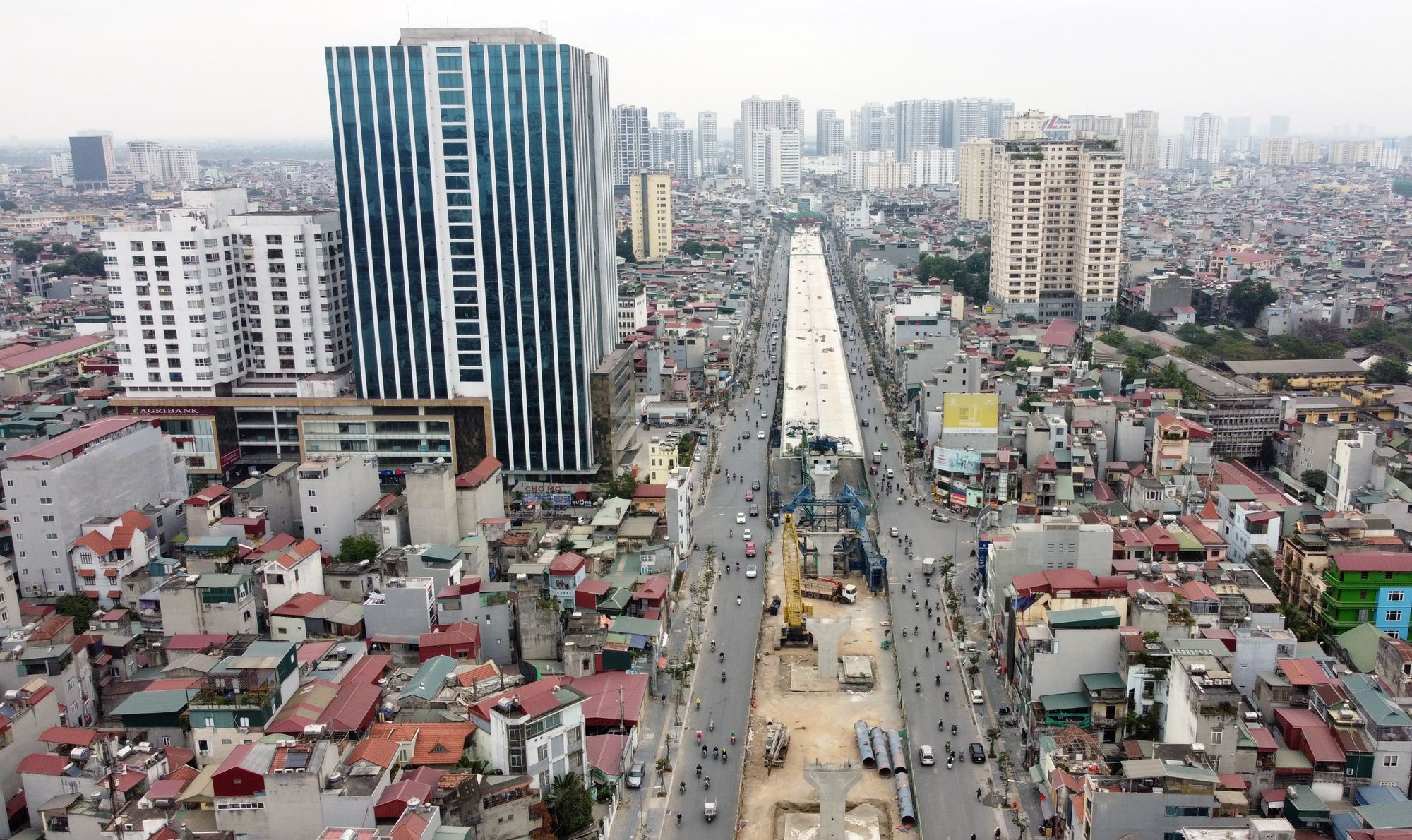 Tiến độ xây dựng cầu Vĩnh Tuy 2 và vành đai 2 đoạn Vĩnh Tuy - Ngã Tư Vọng - Ảnh 2. Tiến độ xây dựng cầu Vĩnh Tuy 2 và vành đai 2 đoạn Vĩnh Tuy - Ngã Tư Vọng - Ảnh 2.