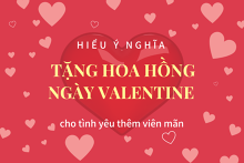 Hiểu ý nghĩa tặng hoa hồng ngày Valentine cho tình yêu thêm viên mãn