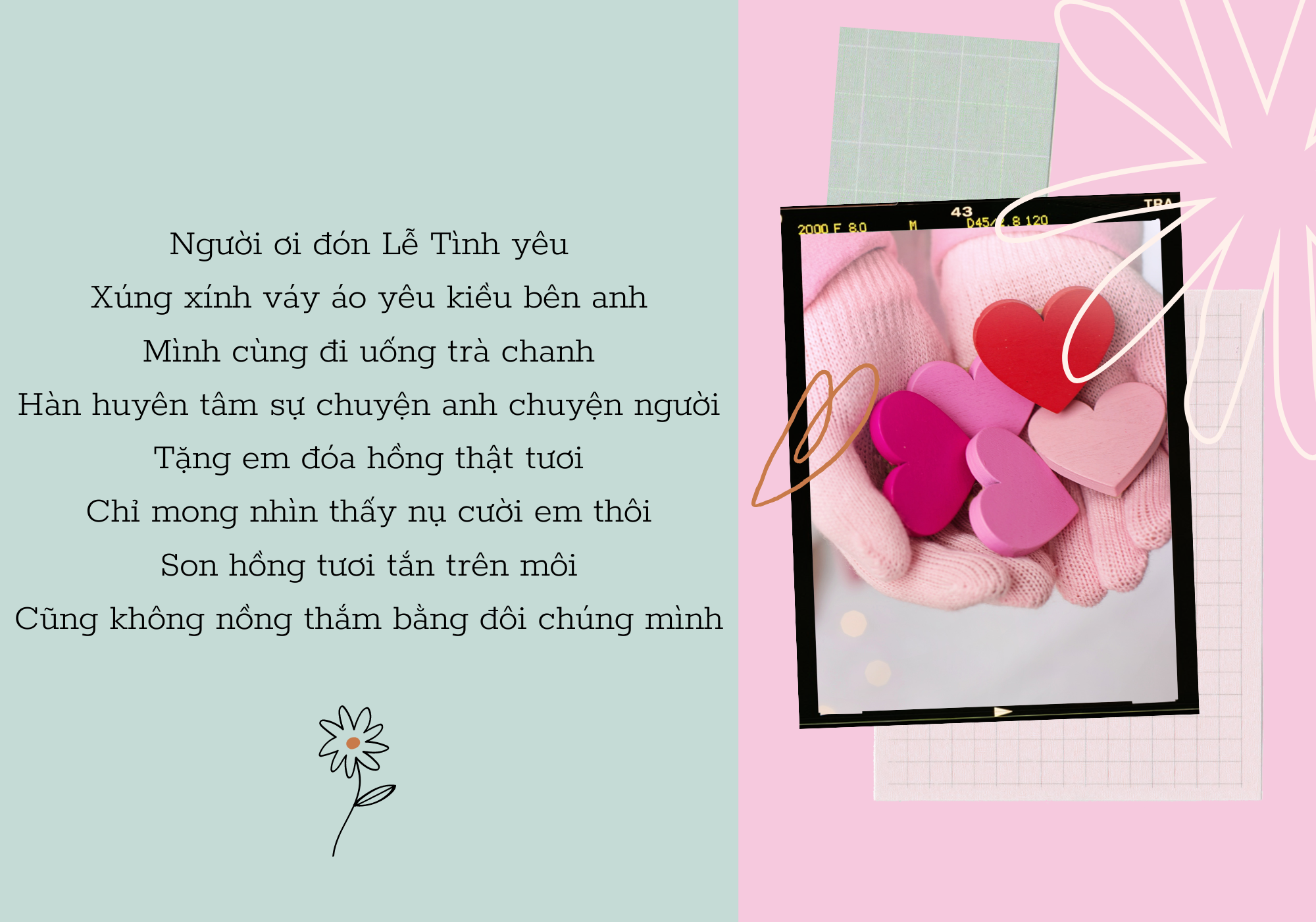 Tham khảo 5 bài thơ ngày Lễ Tình nhân 2022 ngọt ngào để gửi tặng người ấy - Ảnh 1.