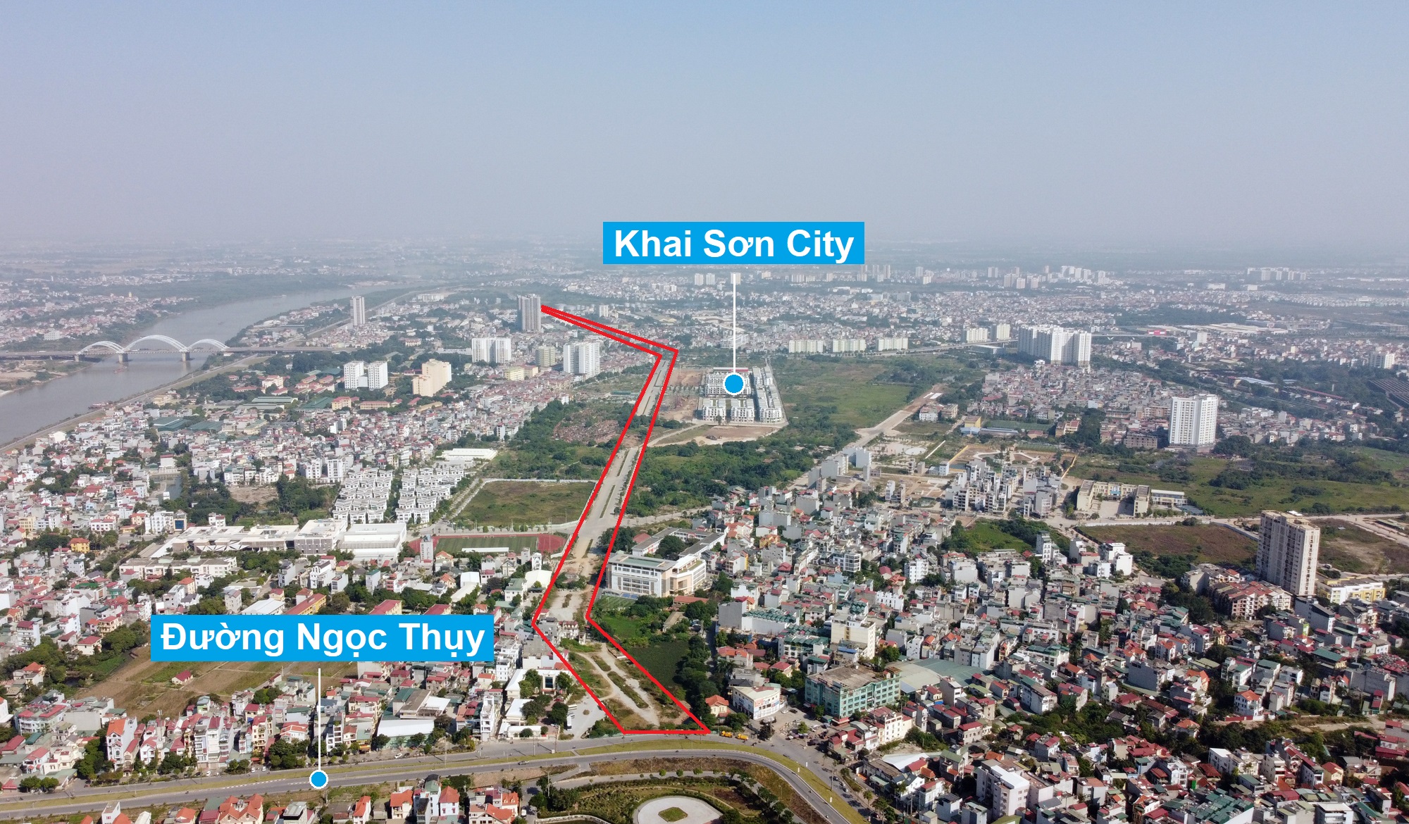 Hai tuyến đường rộng 40 m, trị giá ngàn tỷ đồng ở quận Long Biên chậm tiến độ - Ảnh 1. Hai tuyến đường rộng 40 m, trị giá ngàn tỷ đồng ở quận Long Biên chậm tiến độ - Ảnh 1.