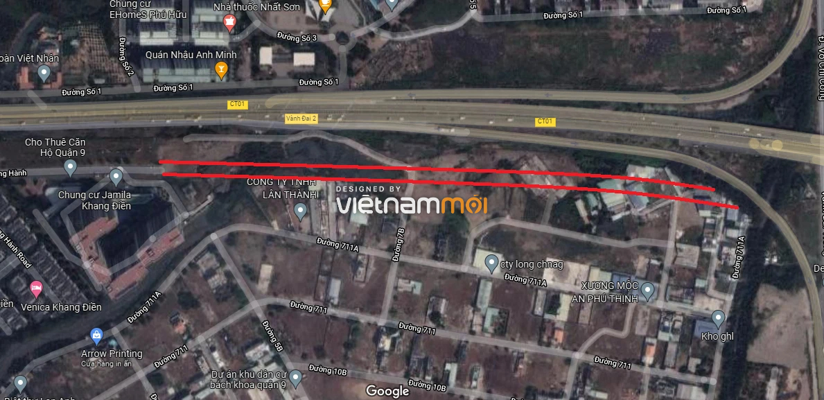 Đường sẽ mở theo quy hoạch ở phường Phú Hữu, quận 9, Thủ Đức, TP HCM (phần 21) - Ảnh 3. Đường sẽ mở theo quy hoạch ở phường Phú Hữu, quận 9, Thủ Đức, TP HCM (phần 21) - Ảnh 3.