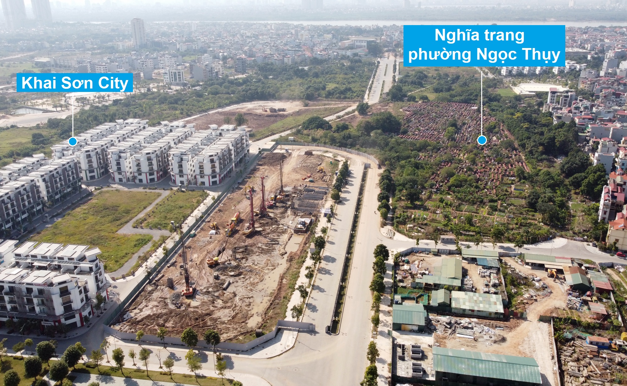 Hai tuyến đường rộng 40 m, trị giá ngàn tỷ đồng ở quận Long Biên chậm tiến độ - Ảnh 4. Hai tuyến đường rộng 40 m, trị giá ngàn tỷ đồng ở quận Long Biên chậm tiến độ - Ảnh 4.