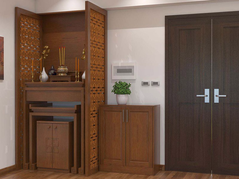 Cách bố trí bàn thờ trong phòng khách chung cư đúng chuẩn cho gia đạo bình an - Ảnh 8.