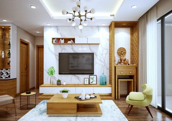 Cách bố trí bàn thờ trong phòng khách chung cư đúng chuẩn cho gia đạo bình an - Ảnh 2.
