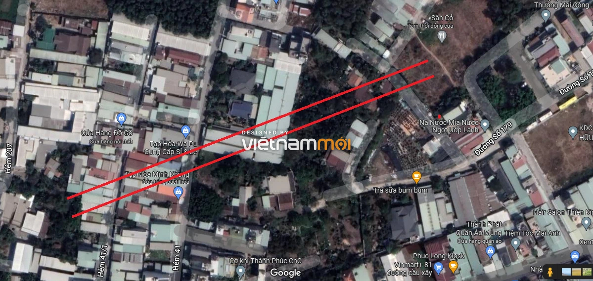Đường sẽ mở theo quy hoạch ở phường Tân Phú, quận 9, Thủ Đức, TP HCM (phần 11) - Ảnh 3. Đường sẽ mở theo quy hoạch ở phường Tân Phú, quận 9, Thủ Đức, TP HCM (phần 11) - Ảnh 3.