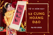 Tử vi hôm nay (4/2/2022) của 12 cung hoàng đạo: Nhân Mã chú ý sức khỏe, Thiên Bình công việc phát triển dễ dàng