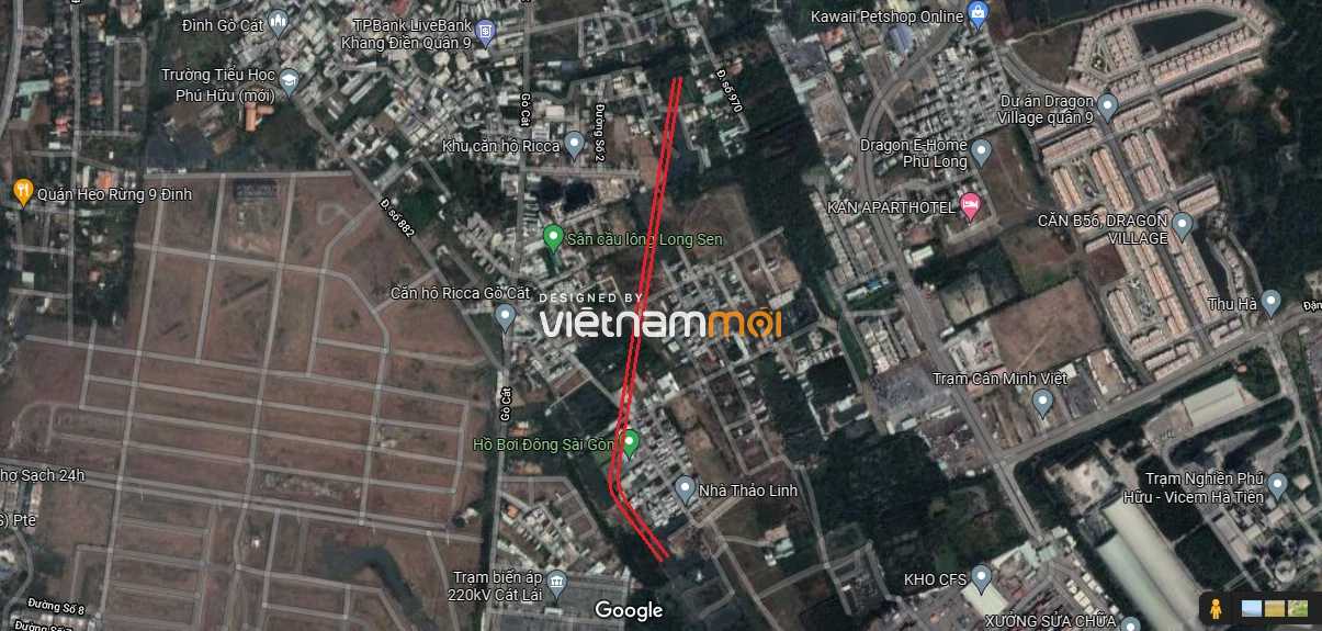 Đường sẽ mở theo quy hoạch ở phường Phú Hữu, quận 9, Thủ Đức, TP HCM (phần 9) - Ảnh 3. Đường sẽ mở theo quy hoạch ở phường Phú Hữu, quận 9, Thủ Đức, TP HCM (phần 9) - Ảnh 3.
