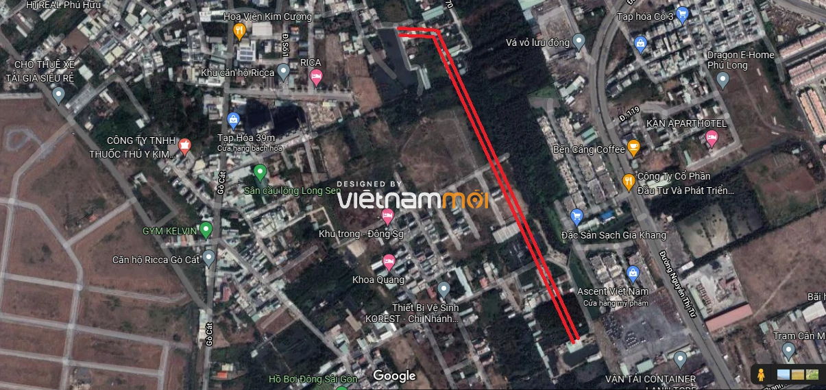 Đường sẽ mở theo quy hoạch ở phường Phú Hữu, quận 9, Thủ Đức, TP HCM (phần 11) - Ảnh 3. Đường sẽ mở theo quy hoạch ở phường Phú Hữu, quận 9, Thủ Đức, TP HCM (phần 11) - Ảnh 3.
